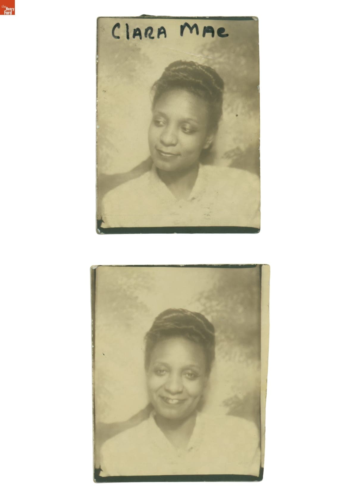 Photobooth Portraits of a Young Woman Named Clara Mae, 1940-1945