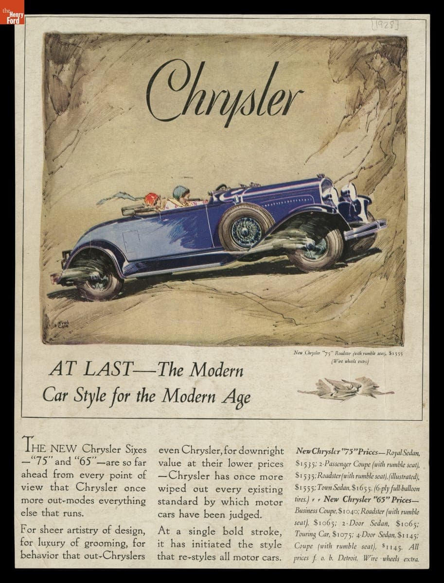 "Chrysler At Last - The Modern Car Style for the Modern Age," 1928