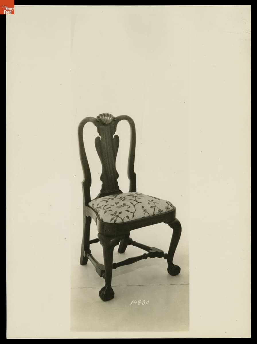 Side Chair, 1745-1765, Photographed in Henry Ford Museum, September 1935