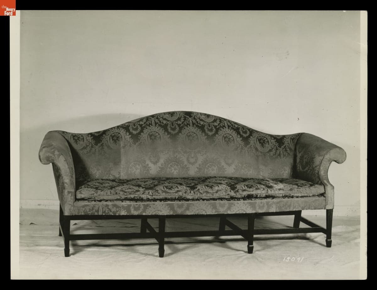 Sofa, 1780-1800, Photographed in Henry Ford Museum, December 1936