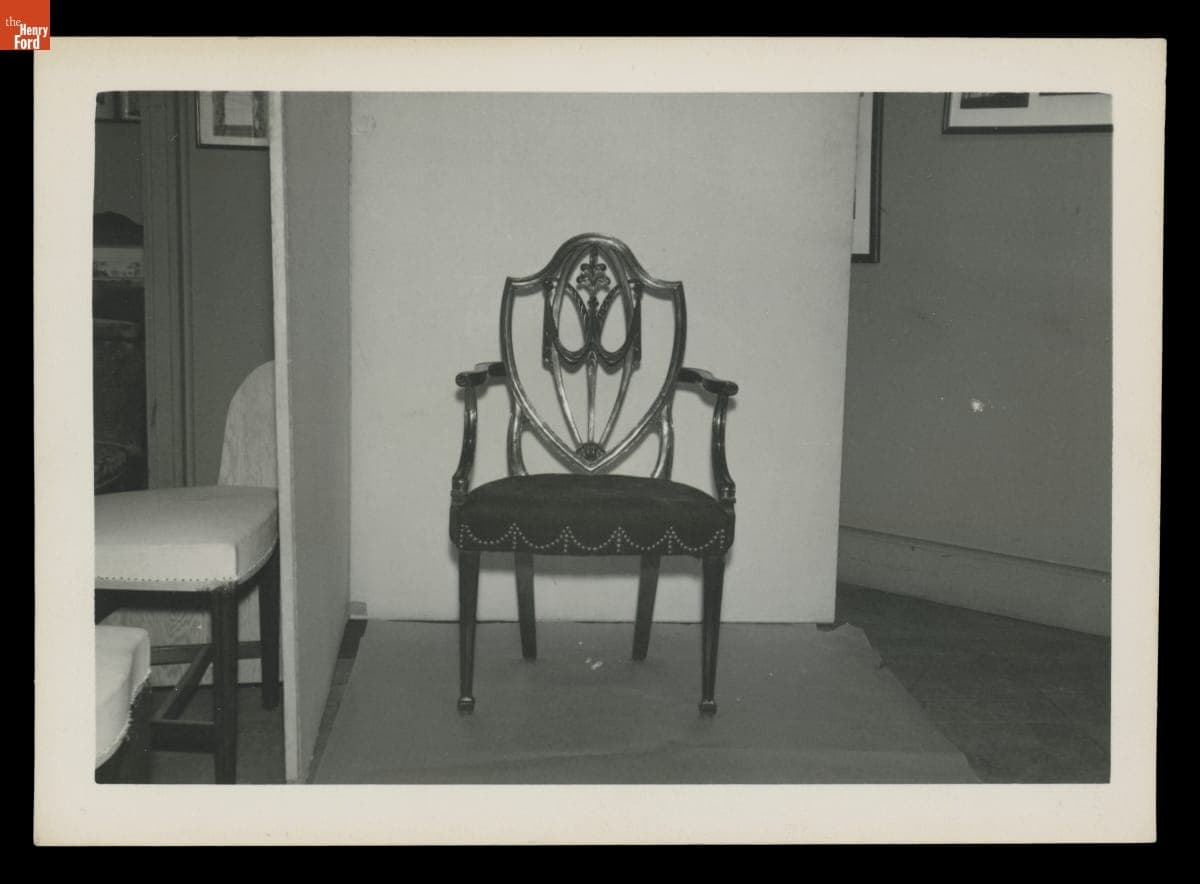 Armchair, 1795-1805, Photographed at Ernest LoNano Interiors, New York, 1950-1953