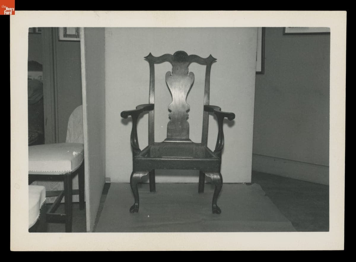 Armchair, 1750-1770, Photographed at Ernest LoNano Interiors, New York, 1950-1953