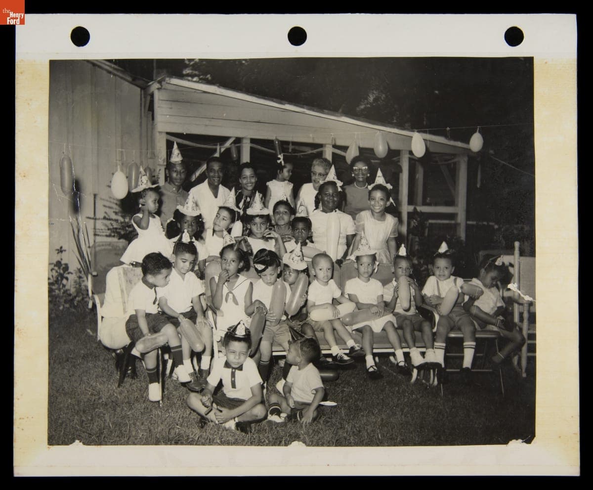Sullivan and Richie Jean Jackson at their Daughter Jawana's Birthday Party at the Jackson Home, 1963
