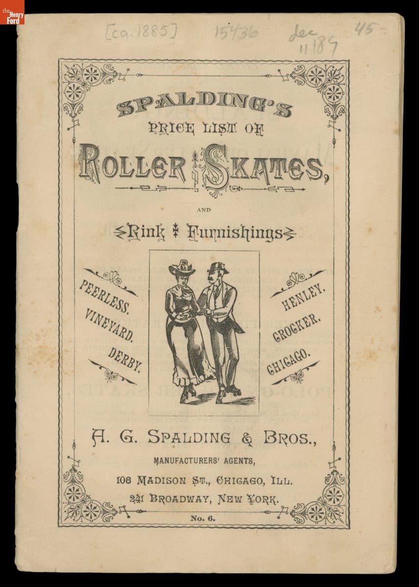 "Spalding's Price List of Roller Skates and Rink Furnishings," circa 1885