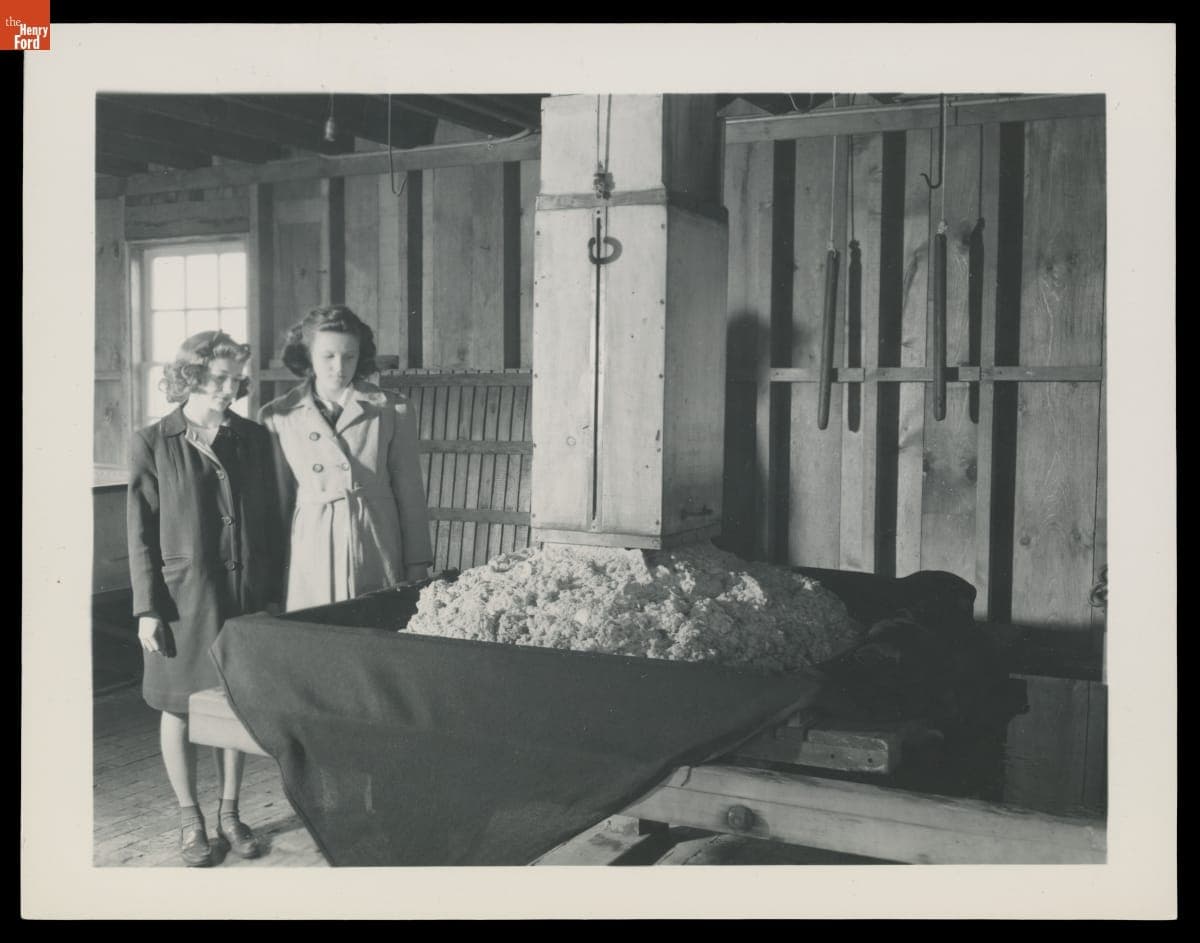 Guests Watching Cider Making Process inside Greenfield Village Cider Mill