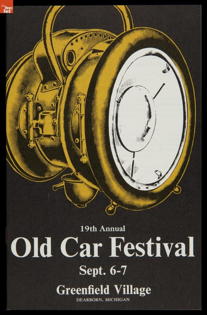 Program for Old Car Festival at Greenfield Village, September 1969