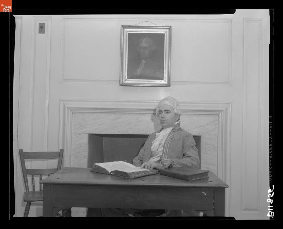 Ken Metcalf Portraying George Washington on "Window to the Past," February 21, 1956