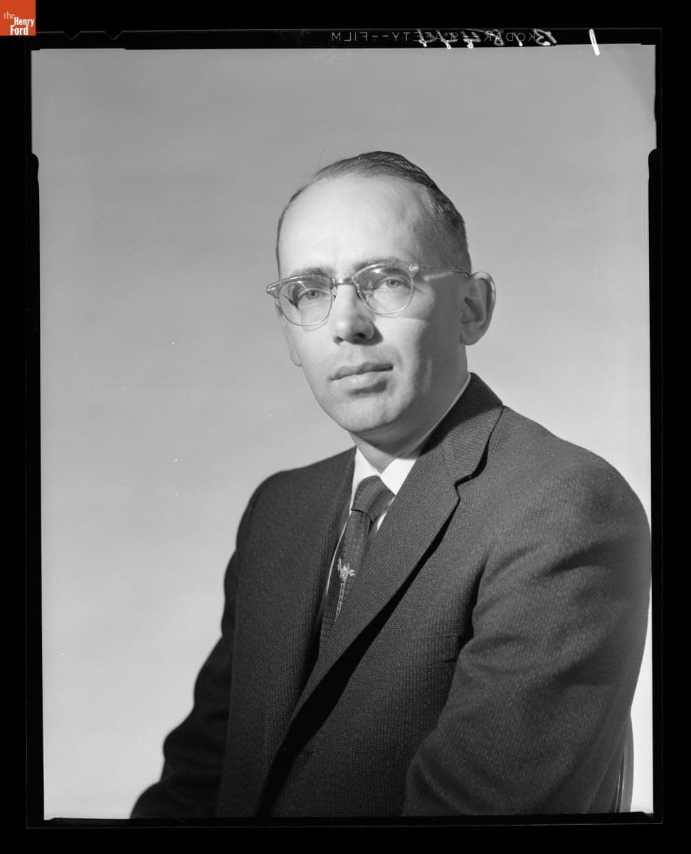 Edison Institute Librarian Kenneth Metcalf, April 21, 1958