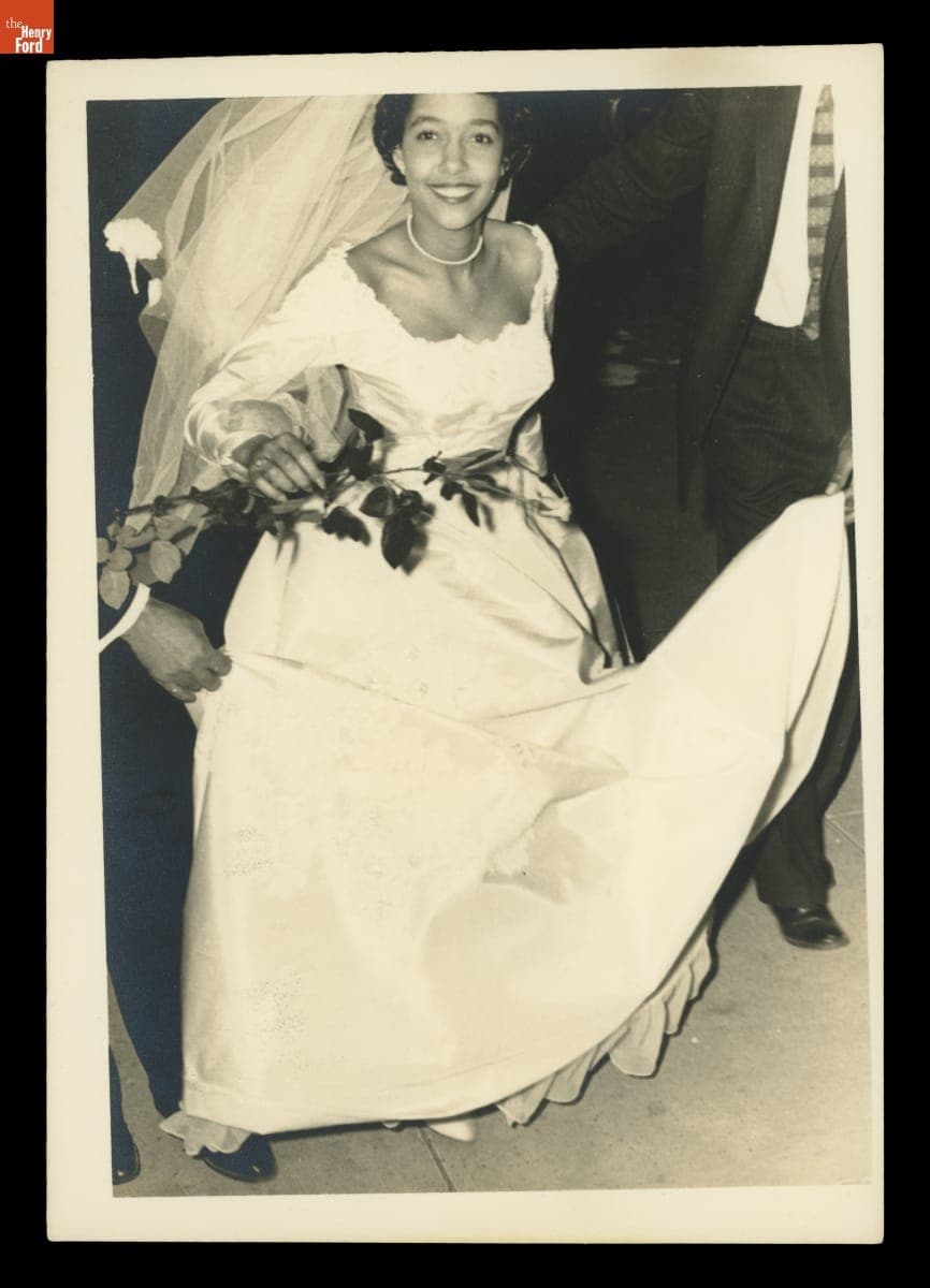 Richie Jean Jackson on Her Wedding Day, March 1958