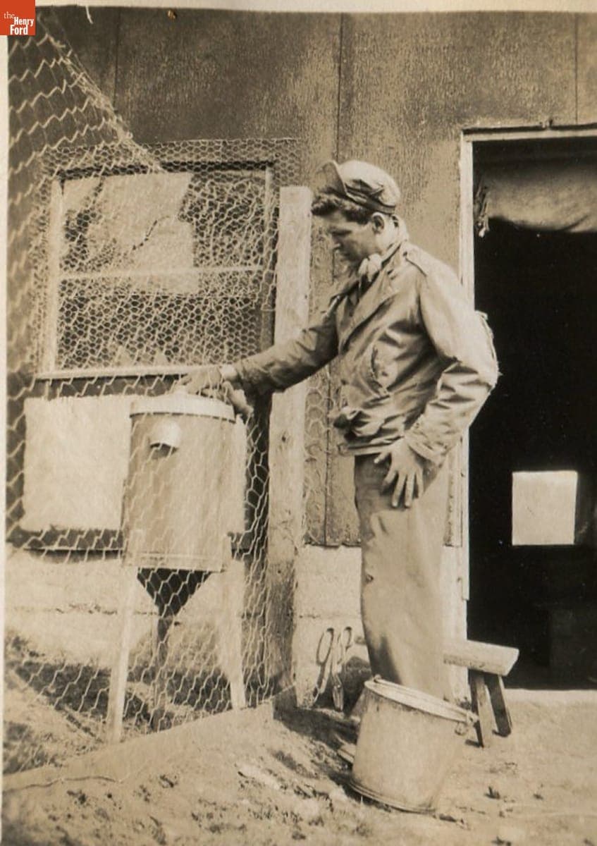 New Chicken Coop at Kelley Farm, Rockville, Connecticut, 1948