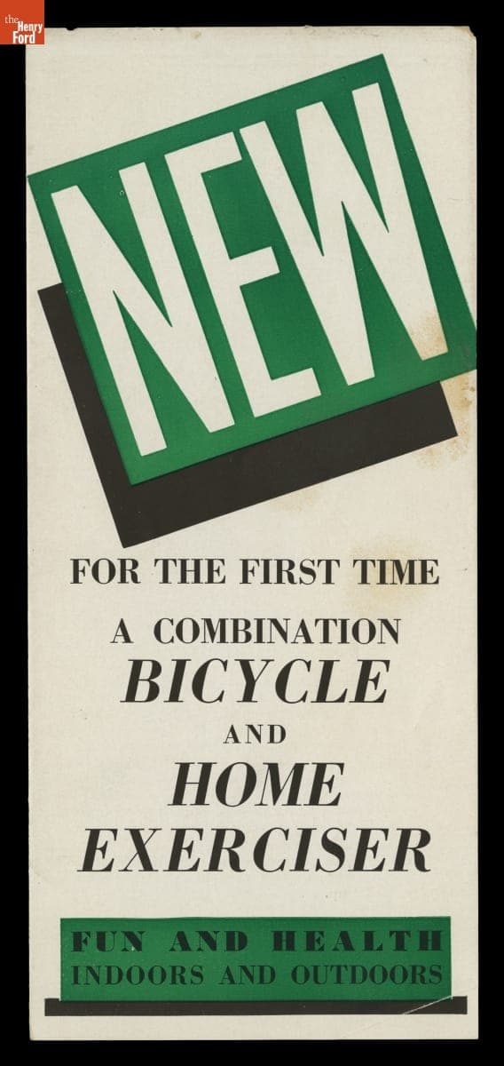 "New For the First Time: A Combination Bicycle and Home Exerciser"