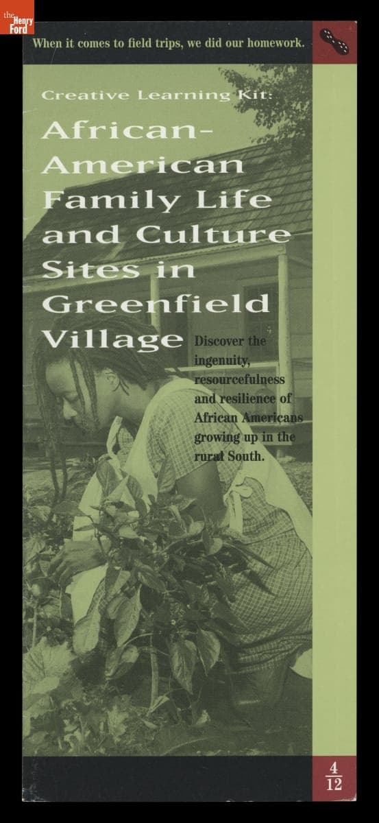Brochure, "African-American Family Life and Culture Sites in Greenfield Village," 1997