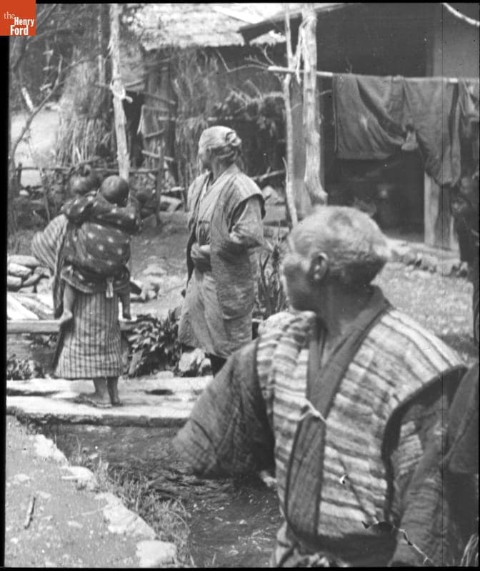 Rural Family in Japan, New York to Paris Race, 1908