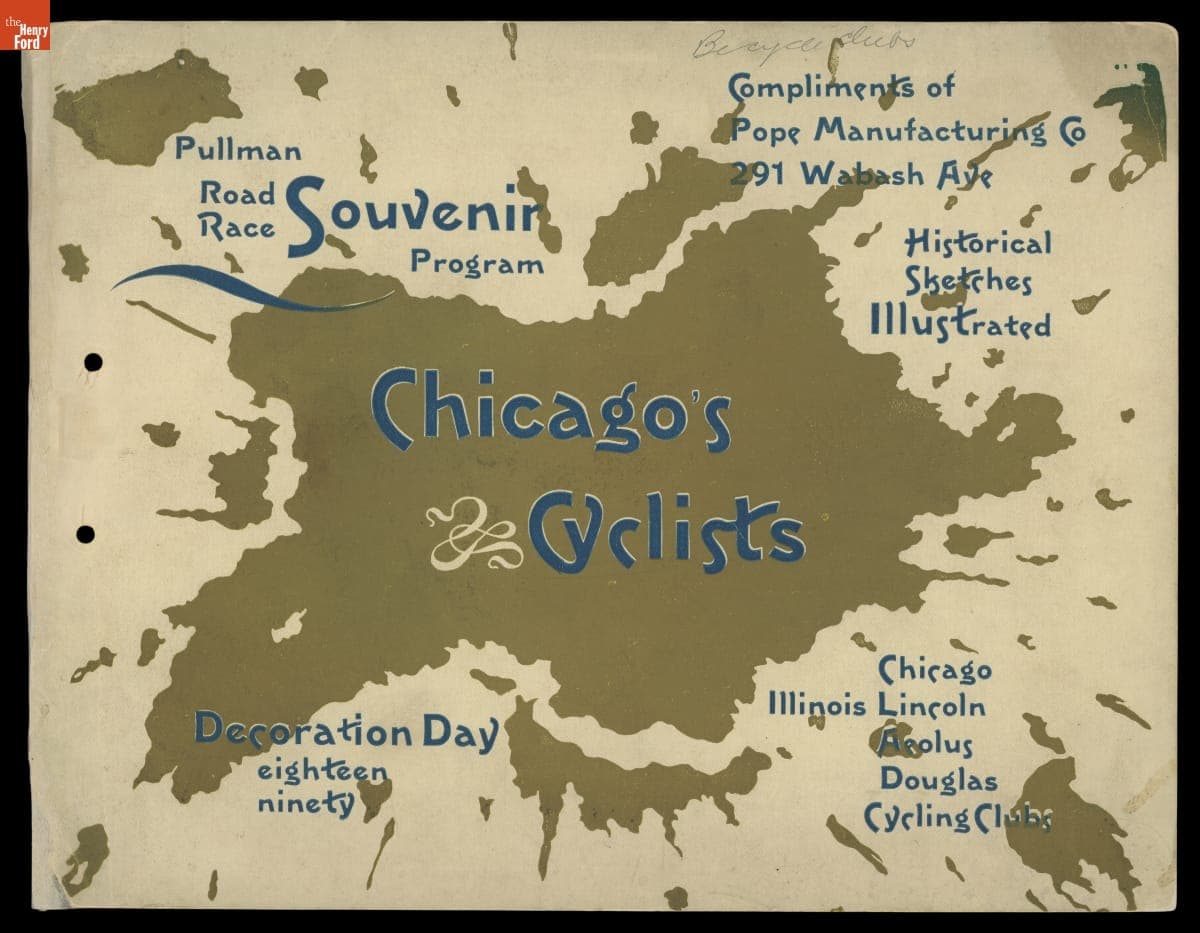 Pullman Road Race Souvenir Program, 1890