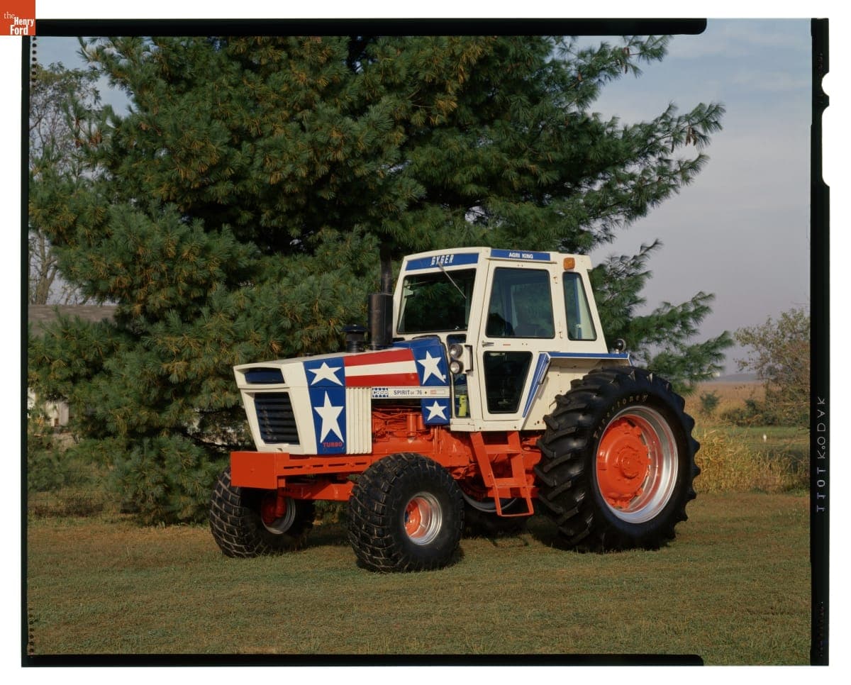 1976 J.I. Case 1570 "Spirit of '76" Tractor, Photographed in 1998