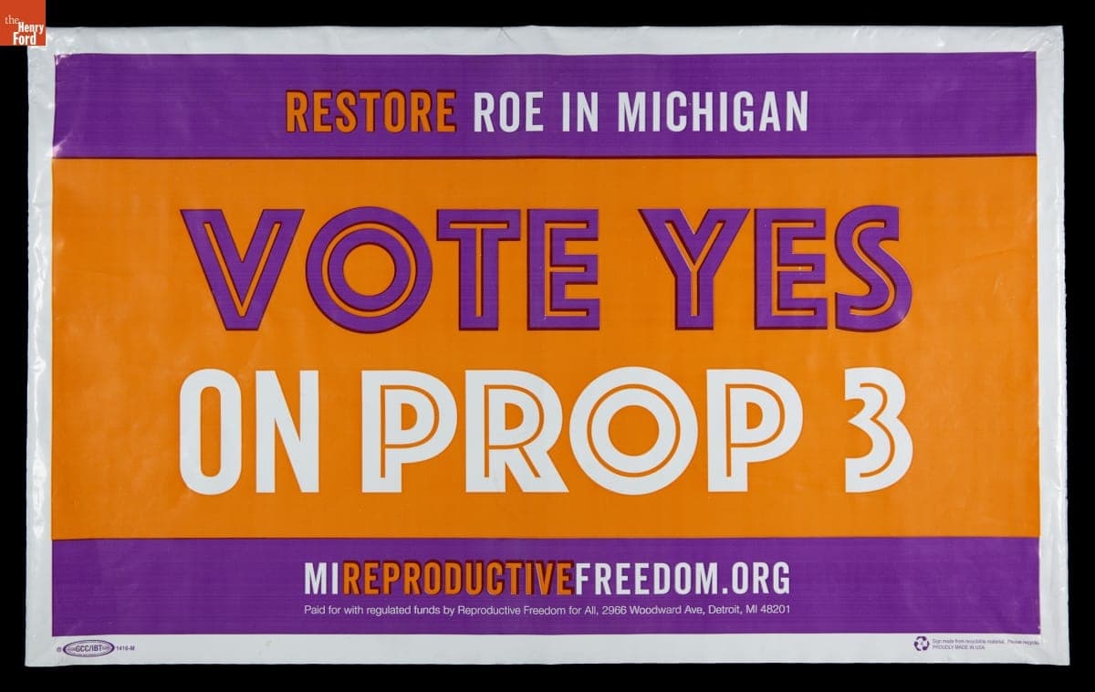 "Vote Yes on Prop 3" Yard Sign, 2022