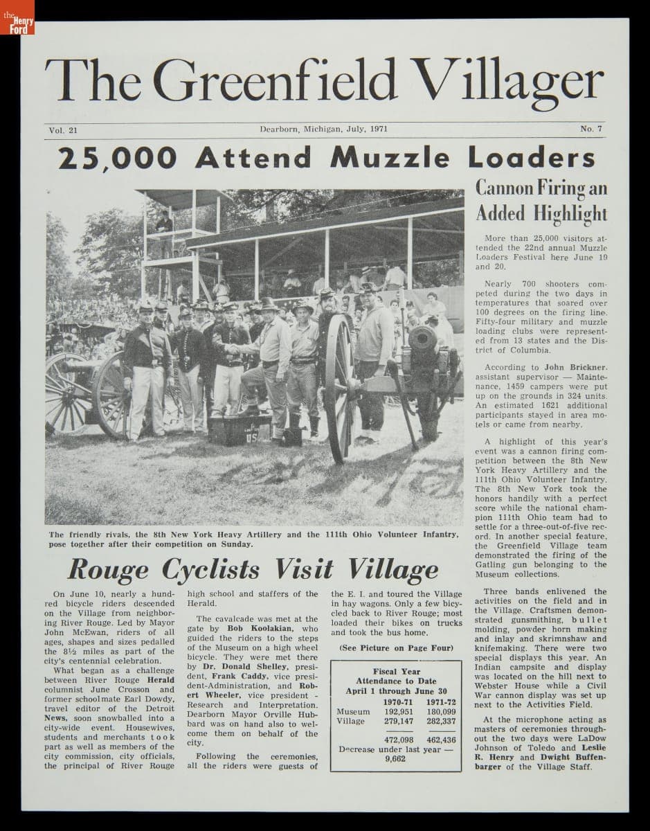 "The Greenfield Villager," July 1971