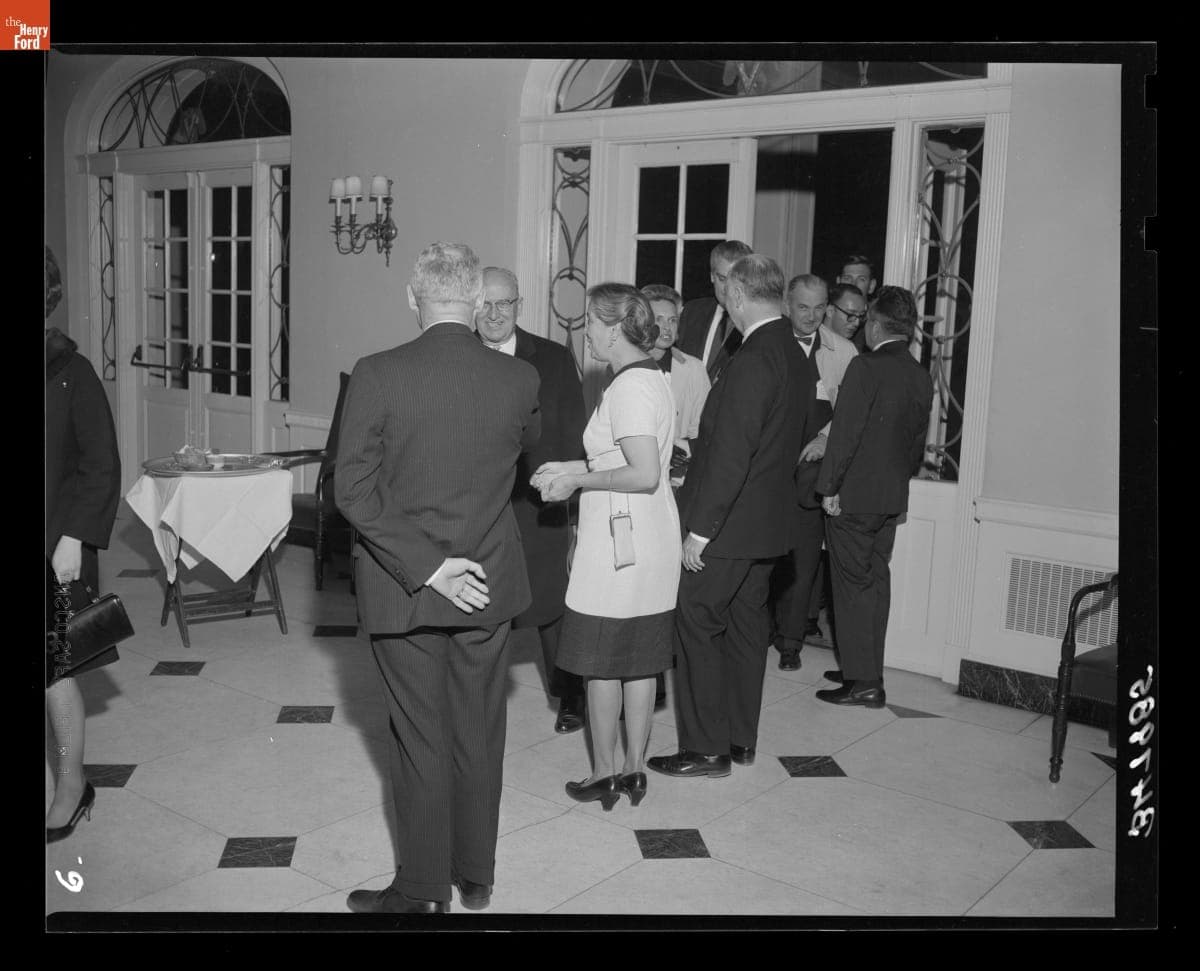 Gus Munchow and Others in Lovett Hall, Standing in the Receiving Line at a NATO Conference, November 30, 1967