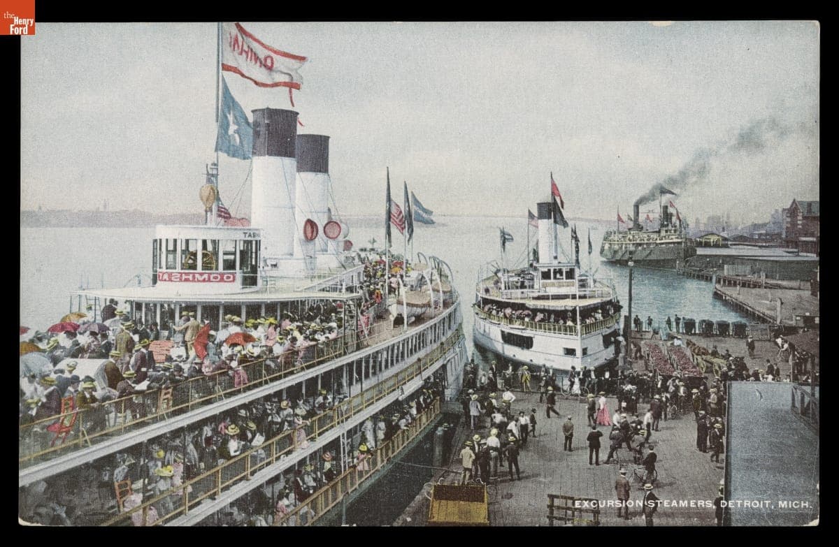 Excursion Steamers, Detroit, Michigan