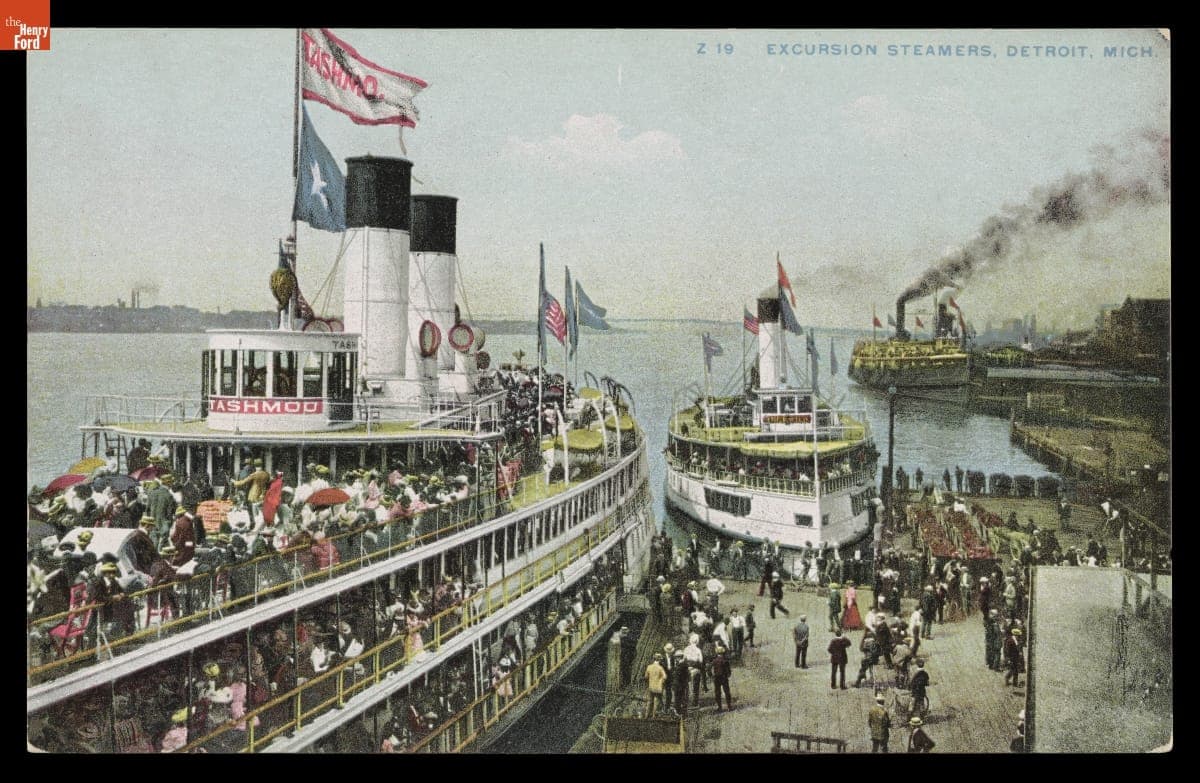 Excursion Steamers, Detroit, Michigan