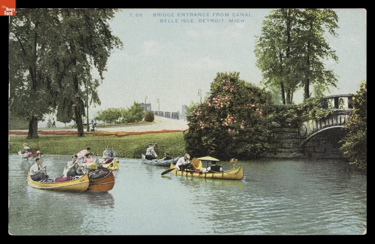 Bridge Entrance from Canal, Belle Isle, Detroit, Michigan