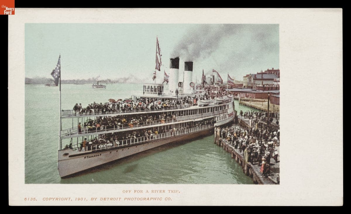 "Off for a River Trip," Detroit, Michigan