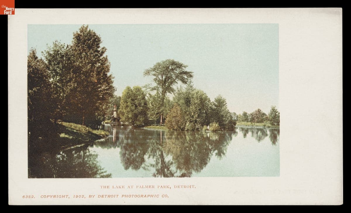 The Lake at Palmer Park, Detroit, Michigan, 1902