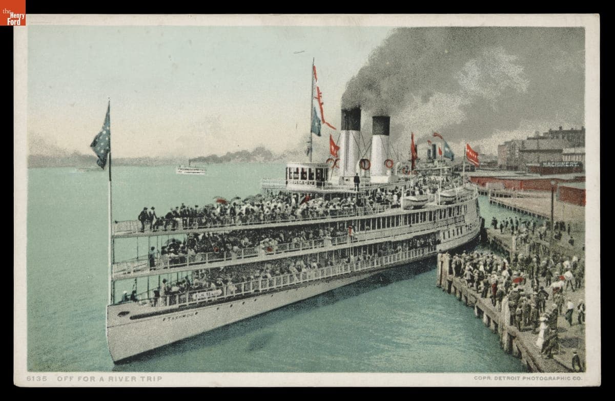 "Off for a River Trip," Detroit, Michigan