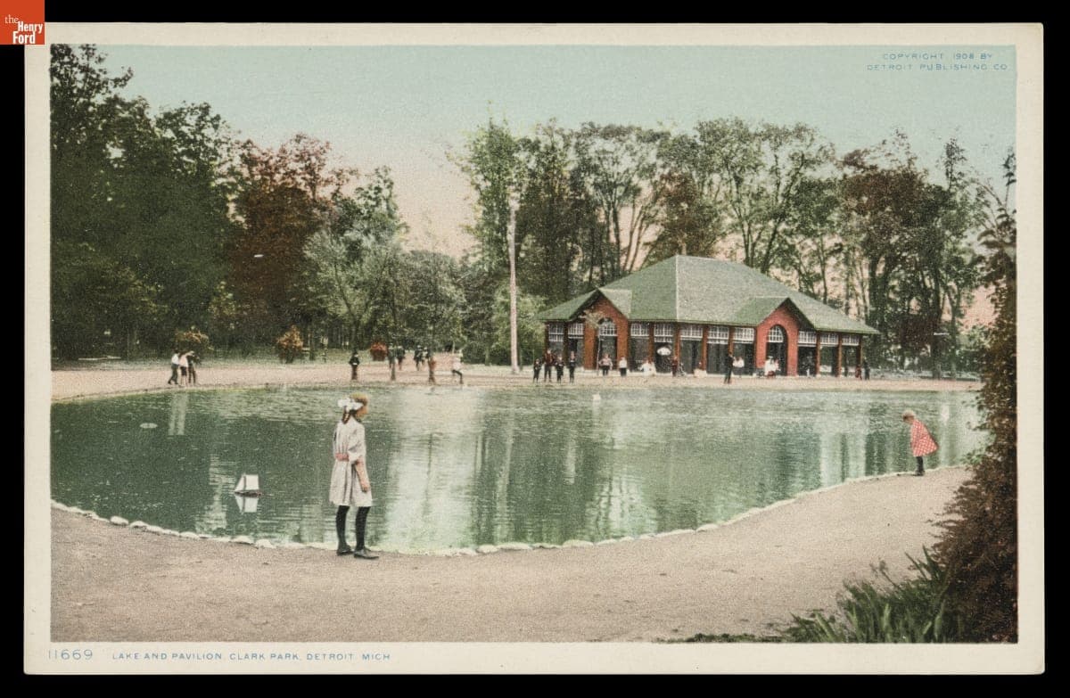 Lake and Pavilion, Clark Park, Detroit, Michigan