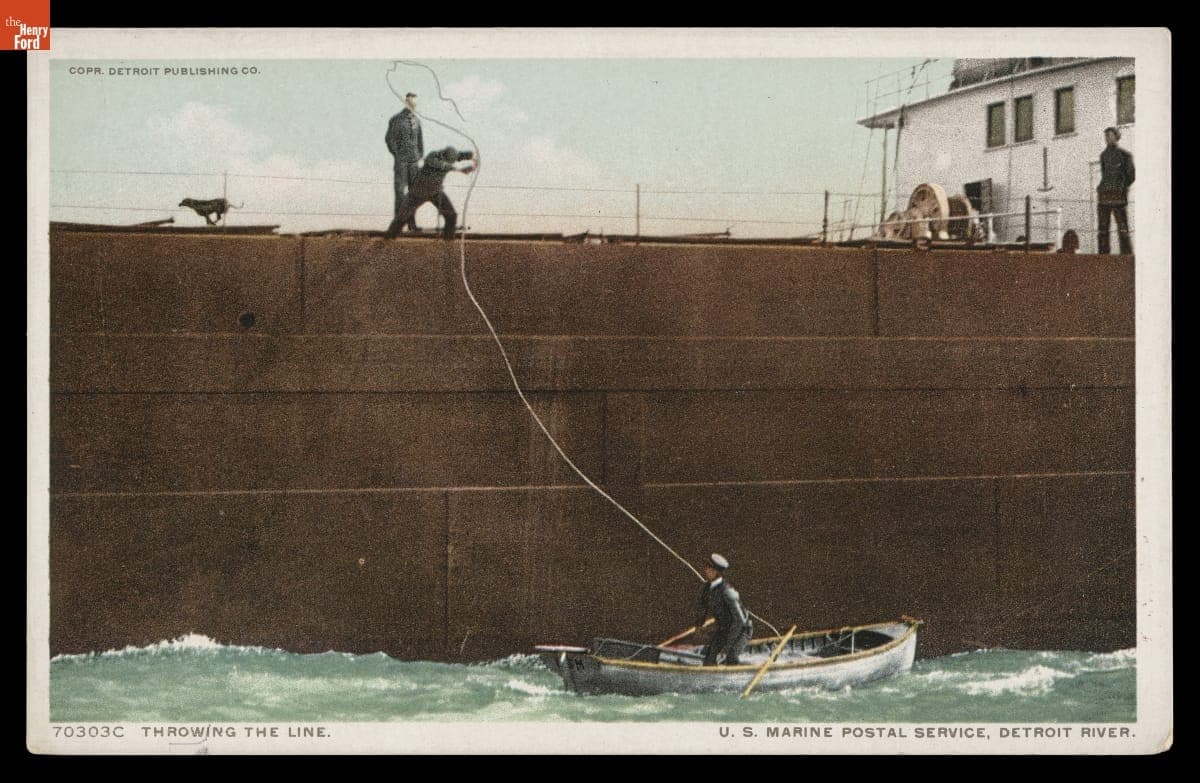 "Throwing the Line," U.S. Marine Postal Service, Detroit, Michigan