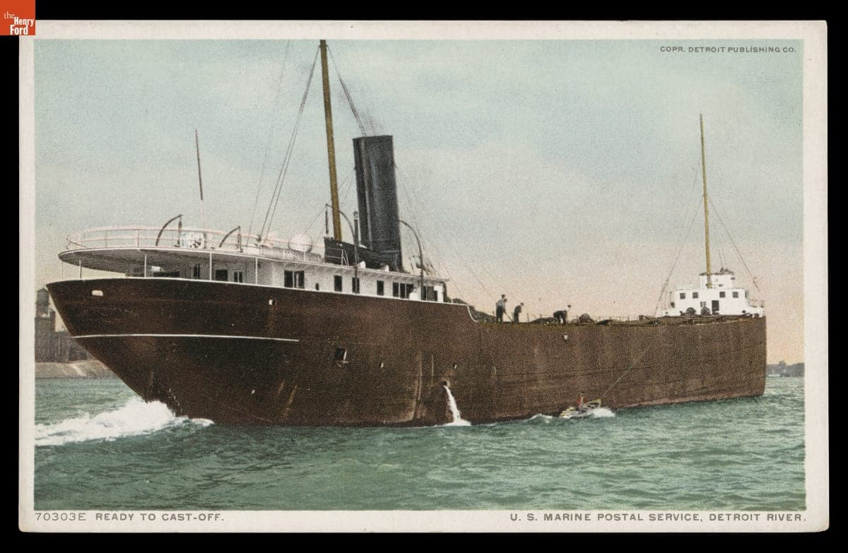 "Ready to Cast-Off," U.S. Marine Postal Service, Detroit, Michigan