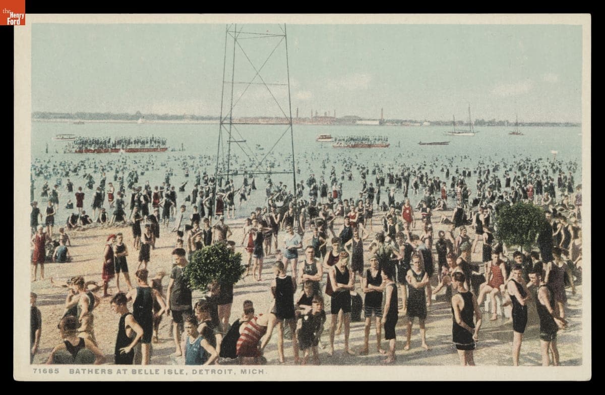 Bathers at Belle Isle, Detroit, Michigan