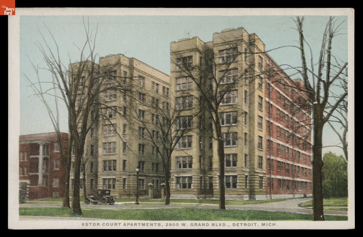 Astor Court Apartments, 2800 West Grand Boulevard, Detroit, Michigan