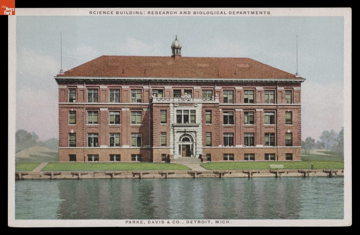 Science Building: Research and Biological Departments, Parke, Davis & Company, Detroit, Michigan