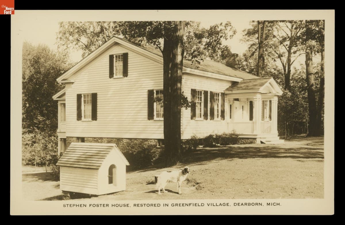 "Stephen Foster House, Restore in Greenfield Village, Dearborn, Michigan," circa 1938