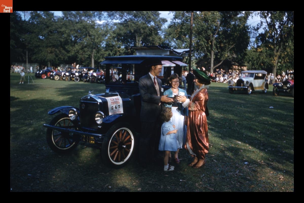 1924 Ford Model T Coupe Receiving Prize at Old Car Festival in Greenfield Village, September 1958