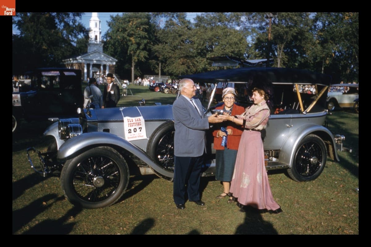 1922 Rolls-Royce Receiving Prize at Old Car Festival in Greenfield Village, September 1958