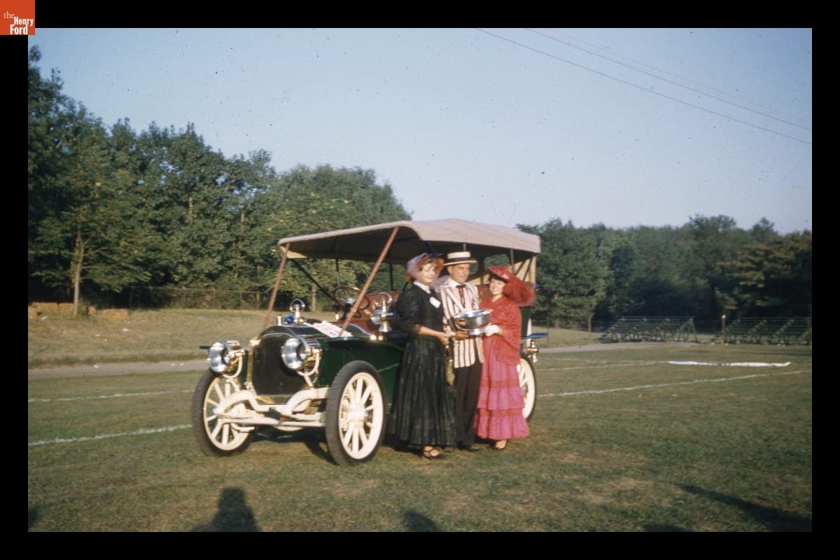 1907 Packard Model 30 Touring Car Receiving Prize at Old Car Festival in Greenfield Village, September 1960