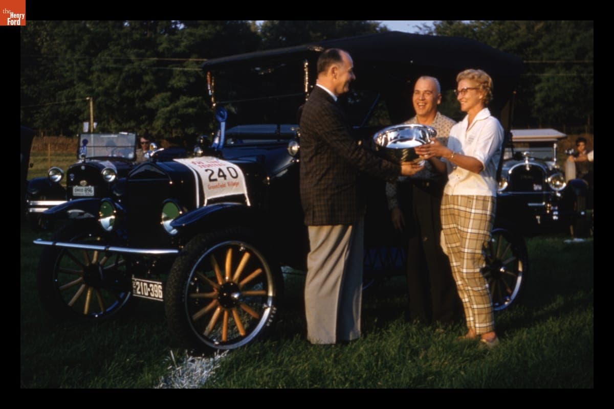 1925 Ford Model T Receiving Prize at Old Car Festival in Greenfield Village, September 1961