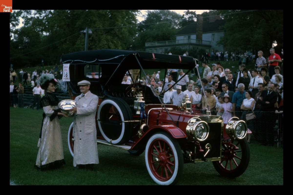 1907 Ford Model K Receiving Prize at Old Car Festival in Greenfield Village, September 1962