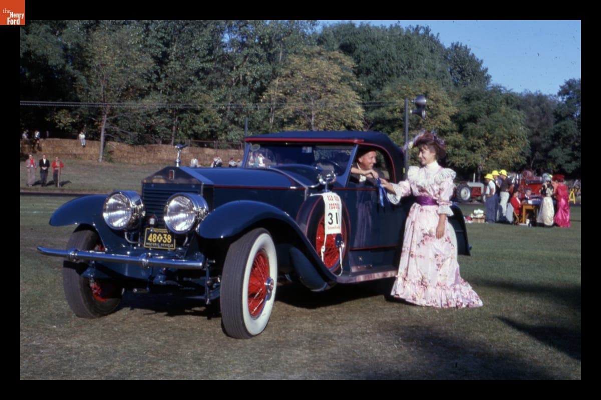 1925 Rolls-Royce Convertible Receiving Prize at Old Car Festival in Greenfield Village, September 1963