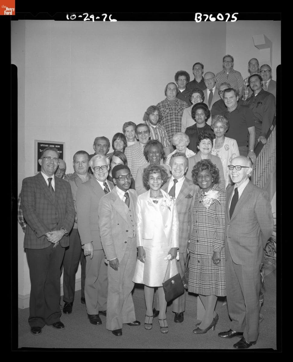 Pauline Taylor and Friends from the Greenfield Village Cleaning Department at her Retirement Luncheon, October 29, 1976