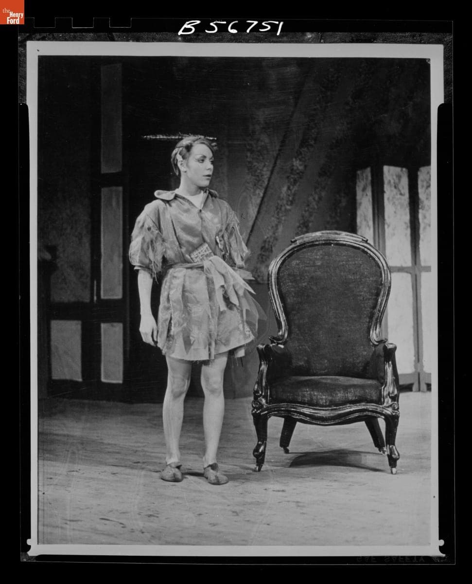 Irene Schweyer as the Title Character in "Peter Pan," Henry Ford Museum Theater, December 1968