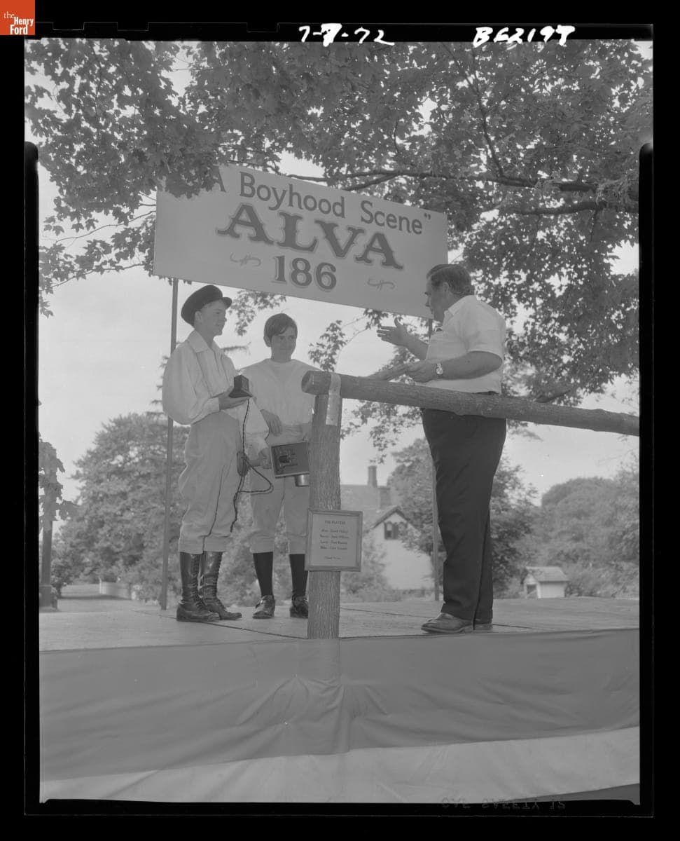 "A Boyhood Scene, Alva!," One of the Greenfield Village Summer Theater Shows, July 1972