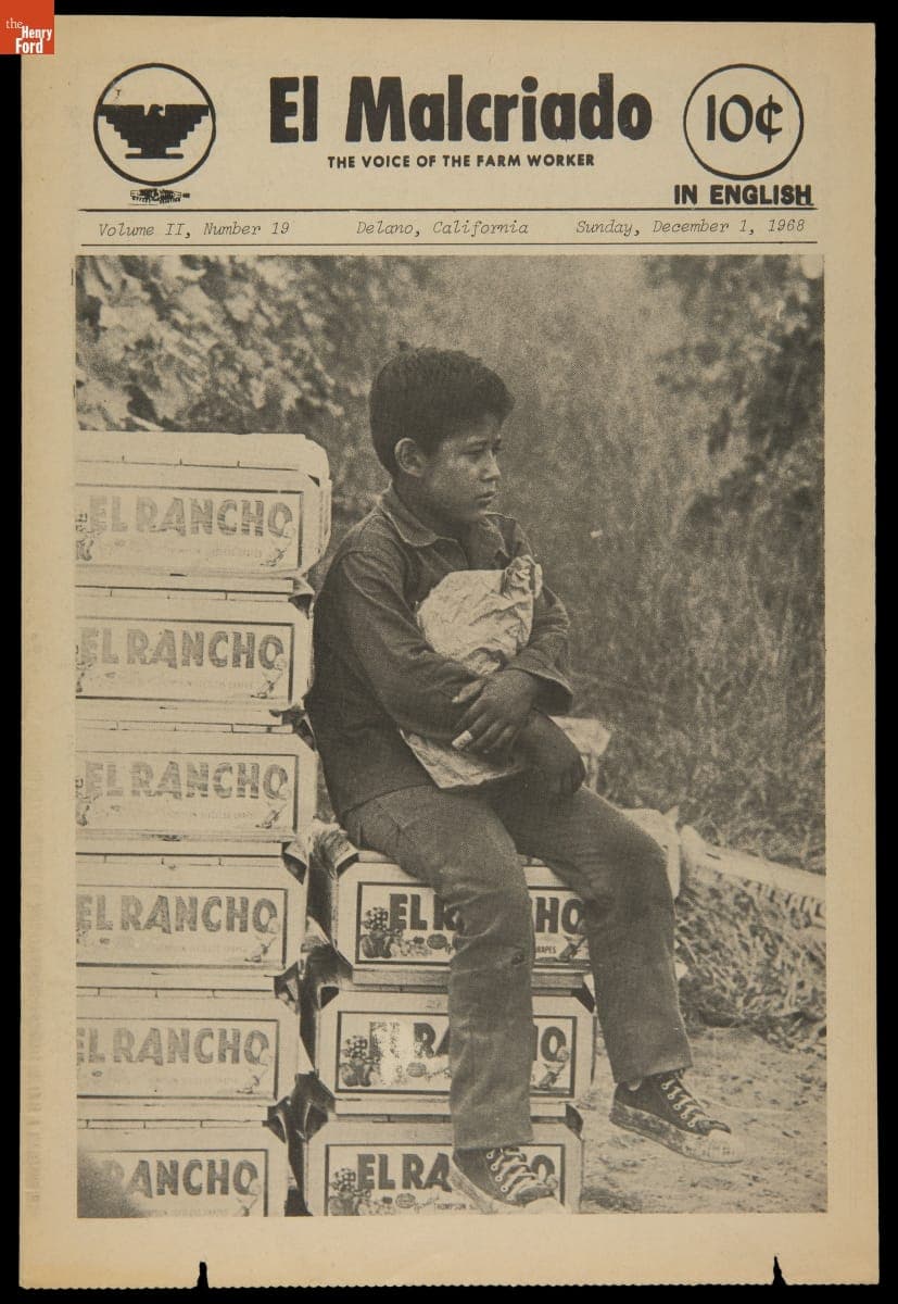 "El Malcriado: The Voice of the Farm Worker," Volume II, Number 19, December 1, 1968