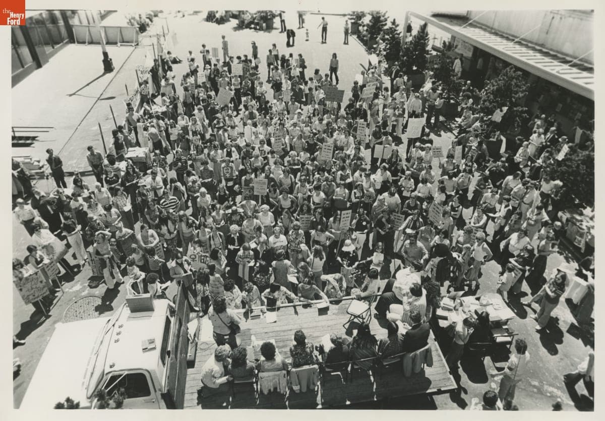 March in Downtown Seattle for Equal Rights Amendment, May 16, 1976