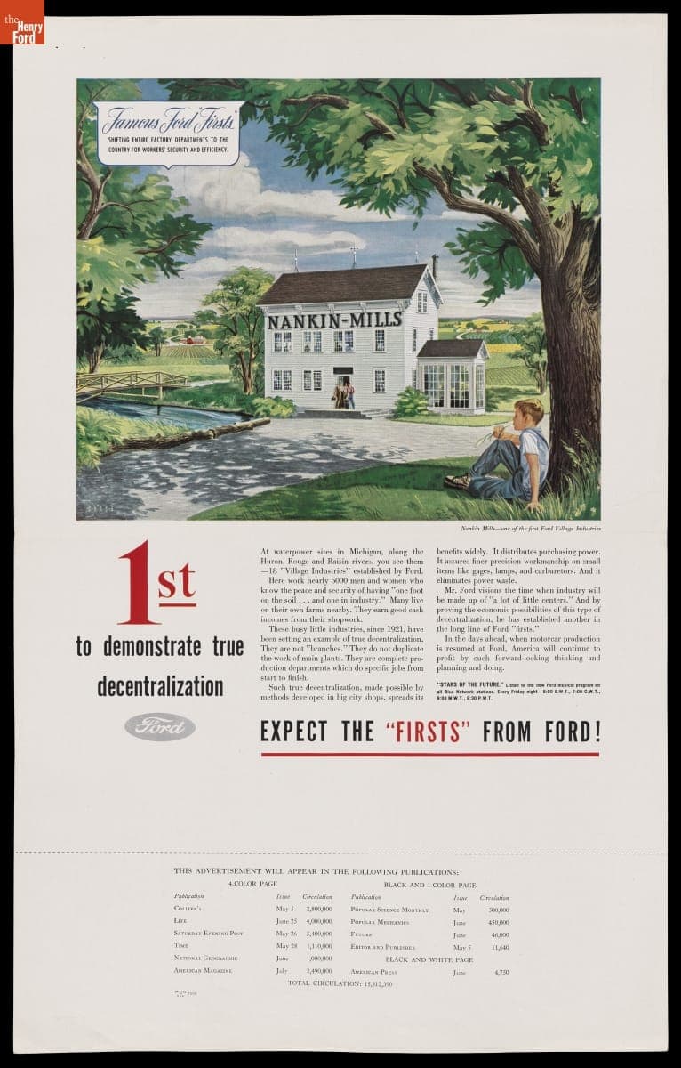 "Famous Ford Firsts: 1st to Demonstrate True Decentralization," 1945