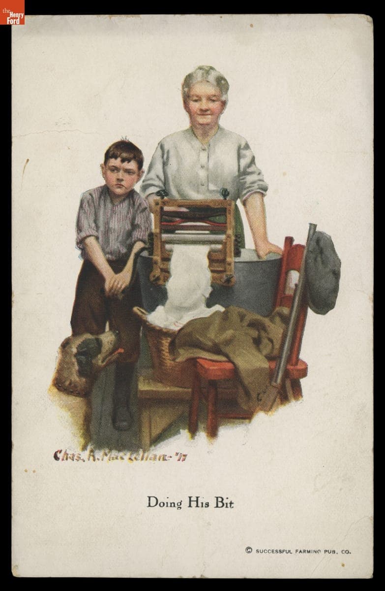 "Doing His Bit," 1917