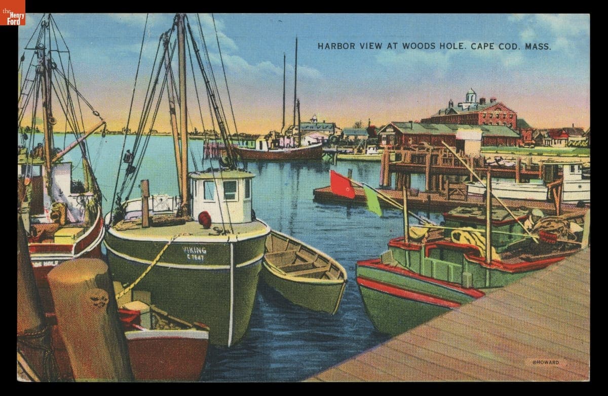 "Harbor View at Woods Hole, Cape Cod, Mass."