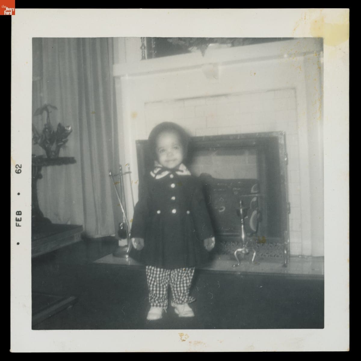 Jawana Jackson Wearing Cold Weather Clothing inside the Jackson Home, Selma, Alabama, 1962